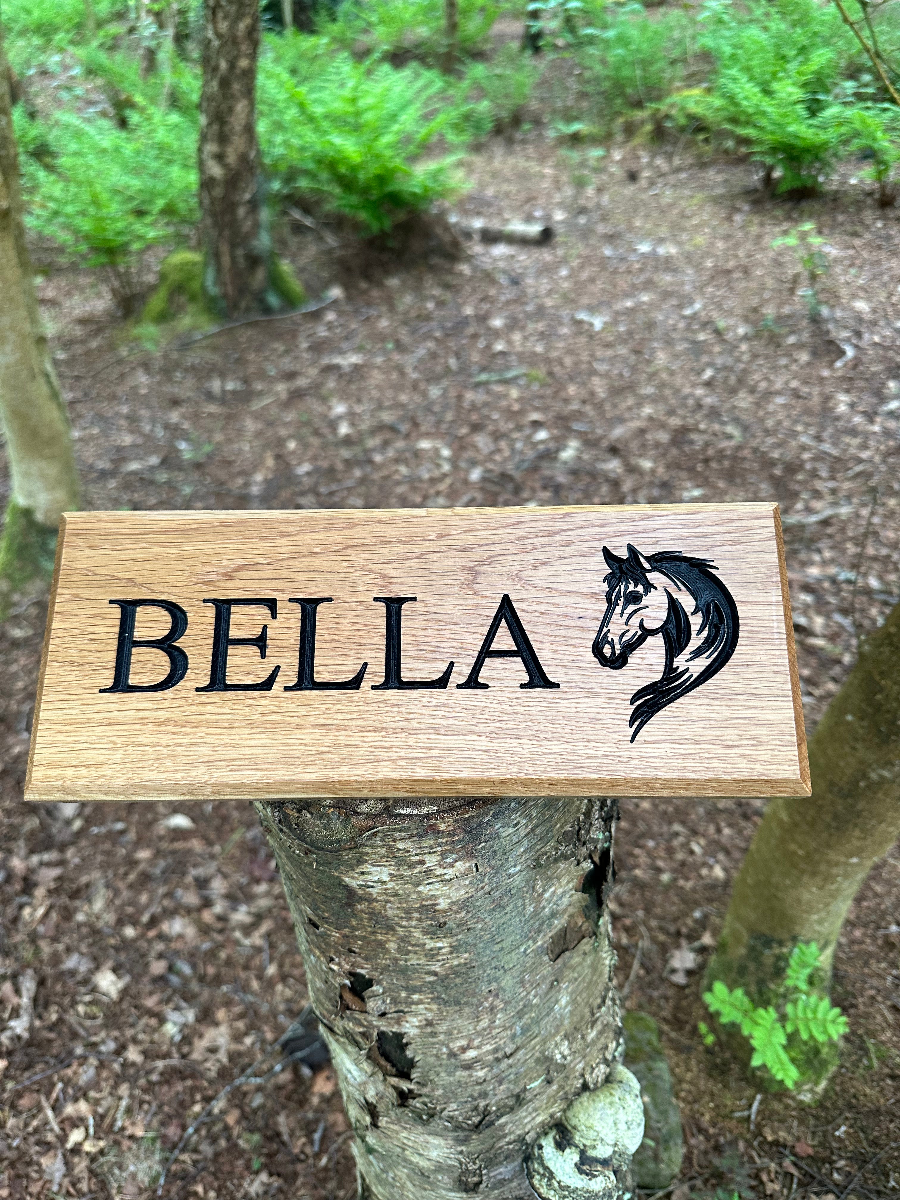 Stable Sign Racing Field Personalised Stable Sign | Horse Stable Signs | Elite Stable Signs